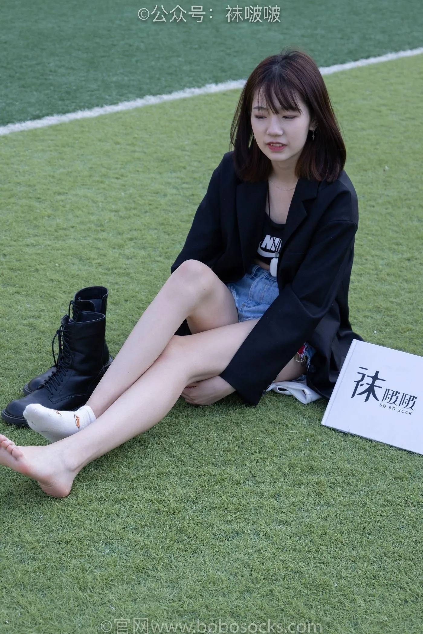 [BoBoSocks袜啵啵]NO.010 小甜豆-马丁靴、白色短棉袜、裸足 [117P]插图6